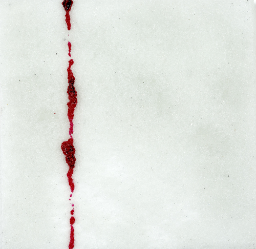 picture of painting:  small line in snow